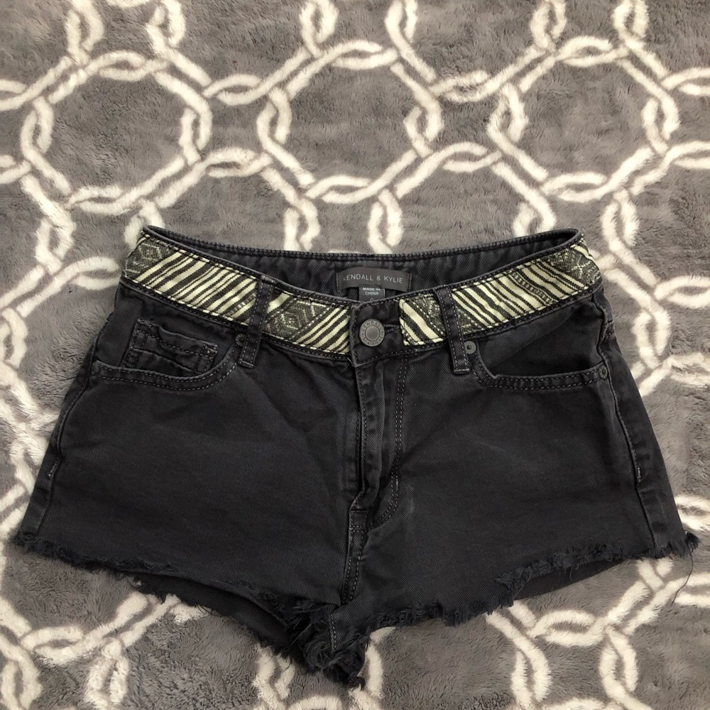 Black Kendall & Kylie Denim Shorts